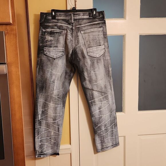 SeanJohn Gray Jeans "Athlete" Tapered w/ Stretch Size 36W 30L - Picture 5 of 9